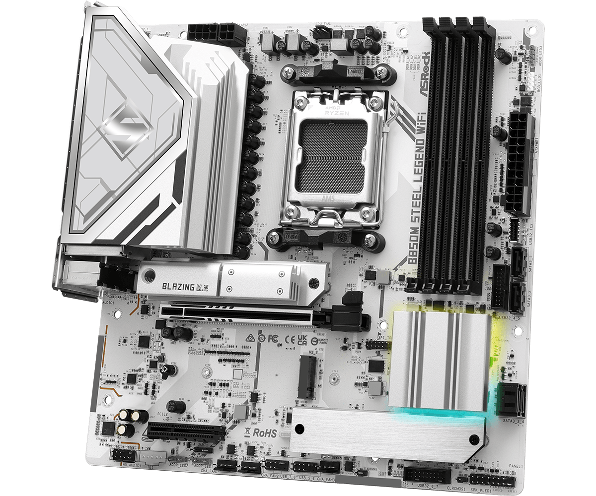  ASROCK B850M STEEL LEGEND WI - Am5 Micro Atx Pcie 5.0 Motherboard 评论和价格